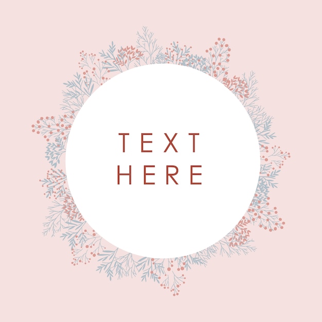 Elegant Floral Frame with Customizable Text | Jiffy Designs