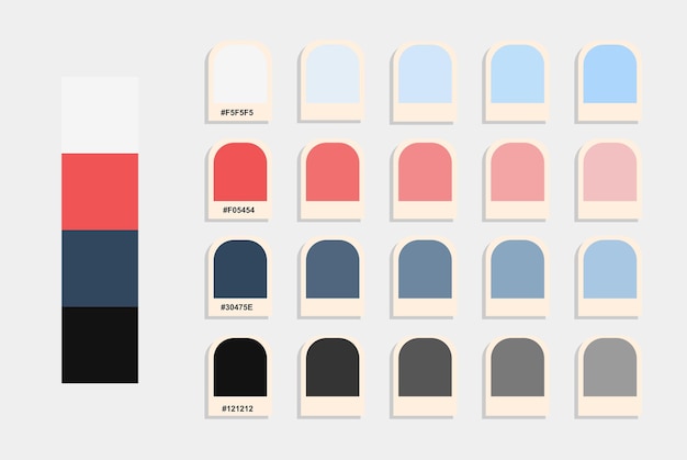 Vibrant Color Palette Featuring Contrasting Shades and Tones | Jiffy ...