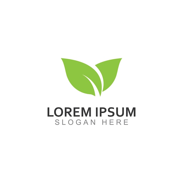 Green Leaf Emblem with Lorem Ipsum Text Branding | Jiffy Designs