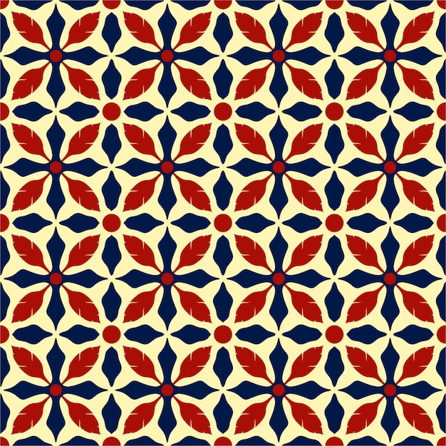 Vibrant Floral Mosaic: A Captivating Pattern of Interlocking Petals ...