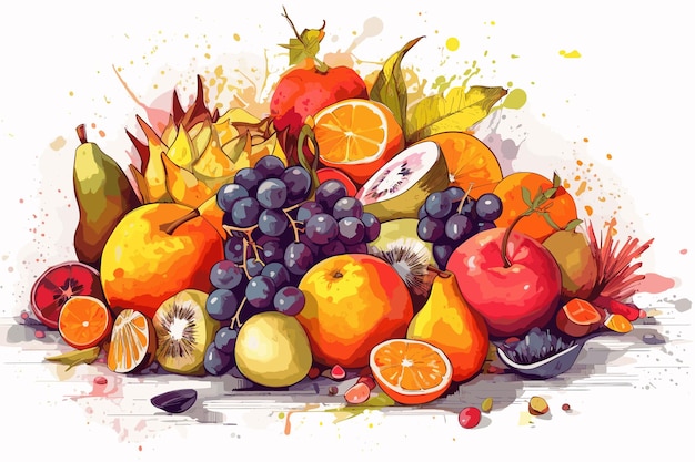 Vibrant Harvest: A Colorful Bounty of Ripe Fruits and Berries | Jiffy ...