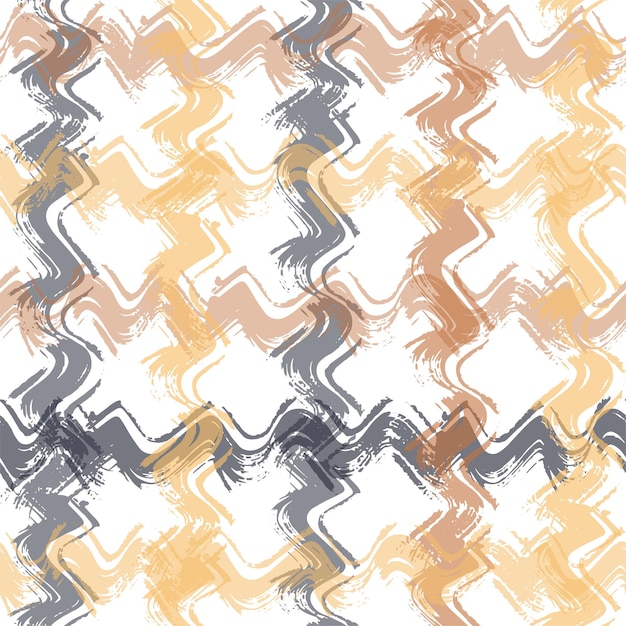 Vibrant Zig-Zag Pattern in Earthy Tones and Textures | Jiffy Designs