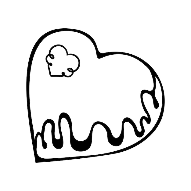 Whimsical Heart-Shaped Doodle with Playful Swirls | Jiffy Designs