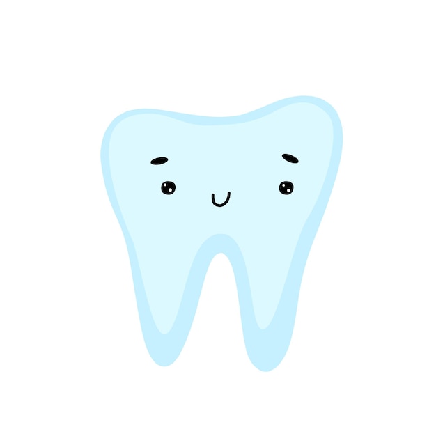 Adorable Cartoon Tooth Illustration with Friendly Expression | Jiffy ...