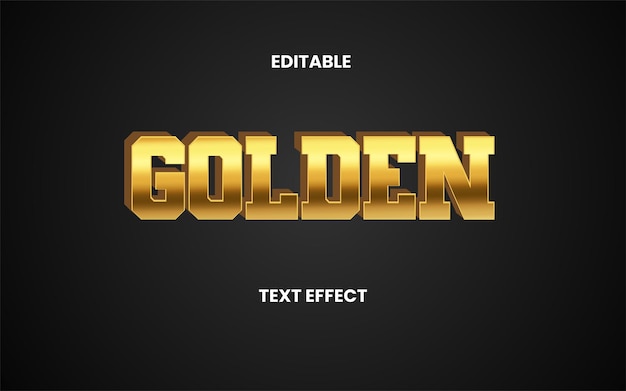 Radiant Golden Text with Dimensional Metallic Sheen | Jiffy Designs