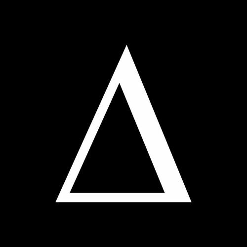 Uppercase Delta Icon Illustration. White Letter On Dark Background ...