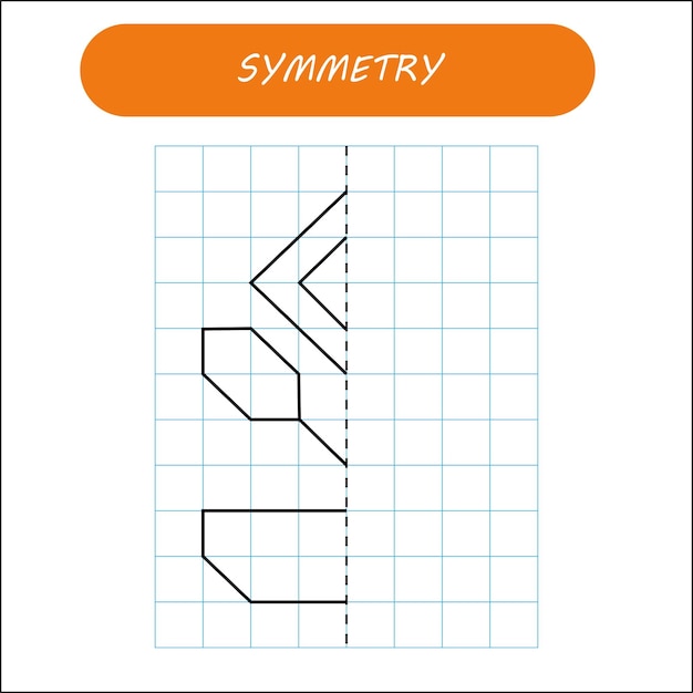 Geometric Symmetry: Mirrored Shapes on a Grid | Jiffy Designs