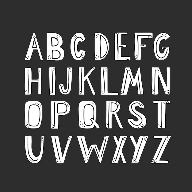 Stylish Hand-Drawn Alphabet for Versatile Design Use | Jiffy Designs