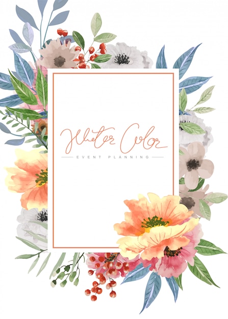 Vibrant Floral Frame with Elegant Calligraphic Text | Jiffy Designs