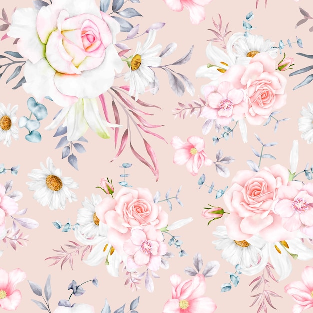 Delicate Floral Bouquet on Soft Pink Background | Jiffy Designs