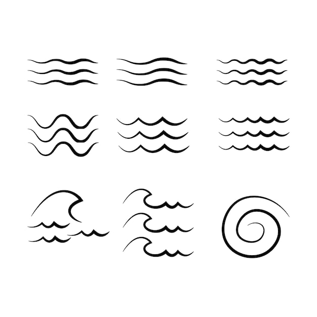 Minimalist Wave Patterns for Versatile Design Applications | Jiffy Designs