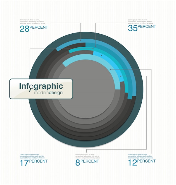 Vibrant Circular Infographic with Informative Data Segments | Jiffy Designs