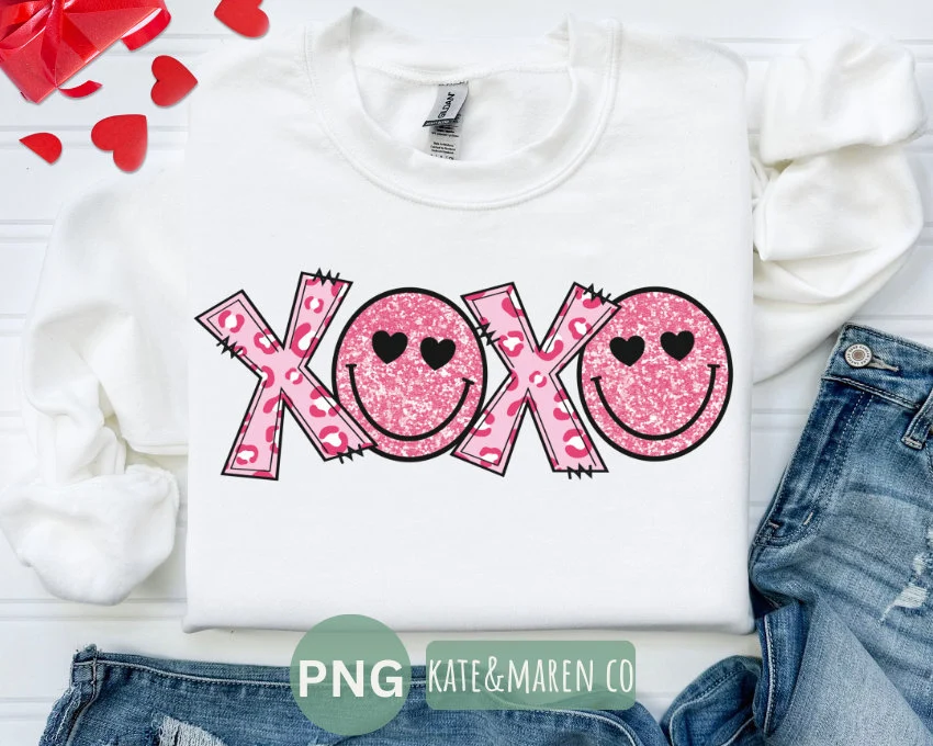 retro valentine png, xoxo sublimation, vintage valentine png | Jiffy ...