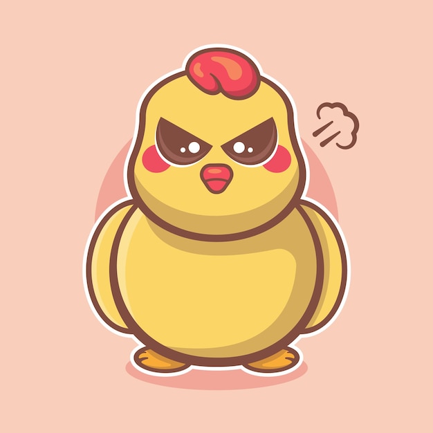 Adorable Angry Chick with Fierce Expression | Jiffy Designs