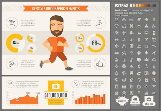 Vibrant Lifestyle Infographic with Detailed Graphics | Jiffy Designs