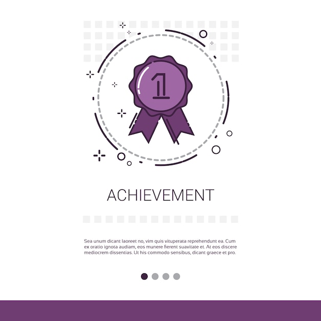 Elegant Purple Achievement Award Ribbon Icon | Jiffy Designs