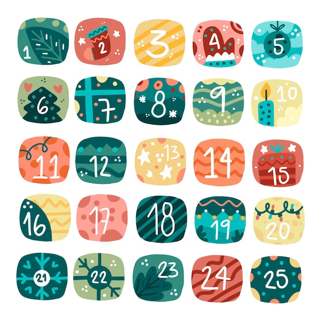 Vibrant Collection of Illustrated Numerical Icons for Diverse ...