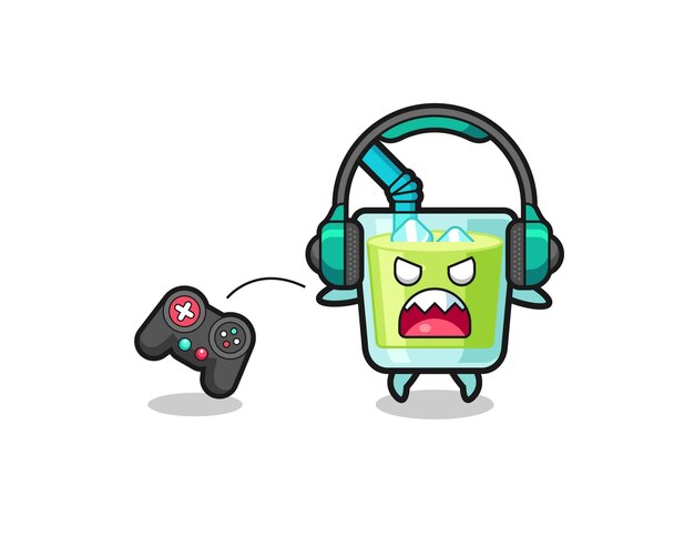 Angry Cartoon Character Playing Video Game | Jiffy Designs