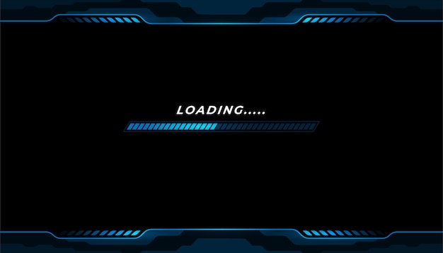 Futuristic Digital Loading Screen with Glowing Bars | Jiffy Designs