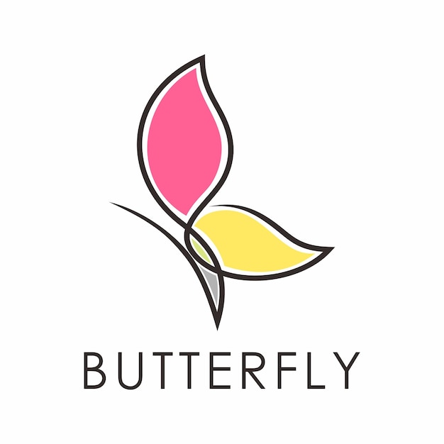 Vibrant Butterfly Emblem with Elegant Silhouette | Jiffy Designs