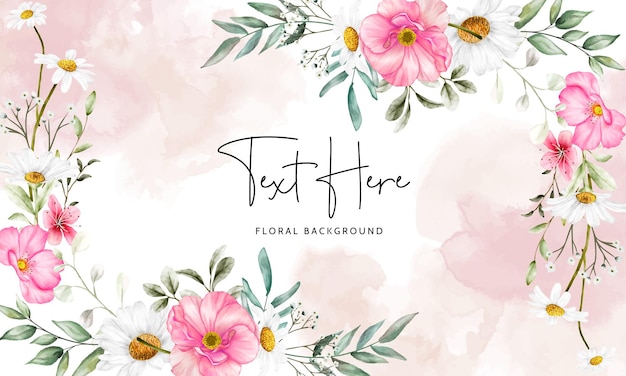 Delicate Floral Arrangement with Handwritten Text | Jiffy Designs