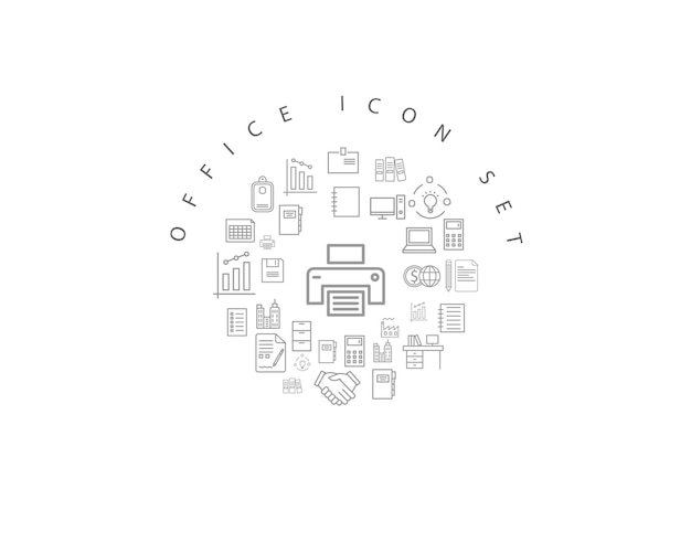 Comprehensive Collection of Versatile Office Icons for Diverse ...