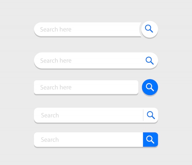 Minimalist Search Bar Interface with Subtle Gradient Accents | Jiffy ...