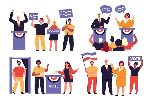 Election campaign scenes | Jiffy Designs