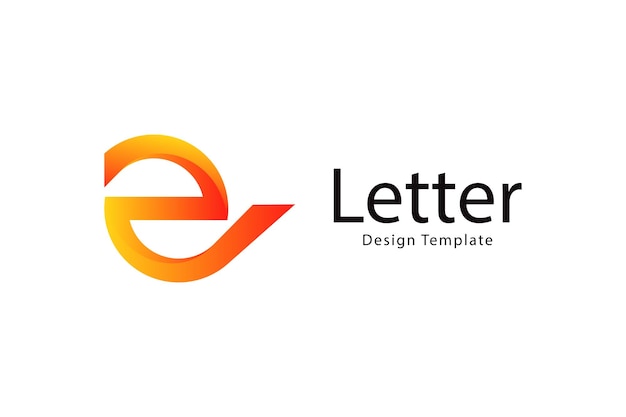 Vibrant Overlapping Letter E Design with Gradient Accents | Jiffy Designs