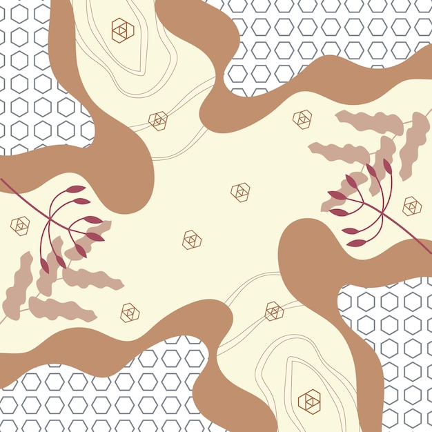 Organic Shapes and Patterns in Earthy Tones Abstract Art | Jiffy Designs