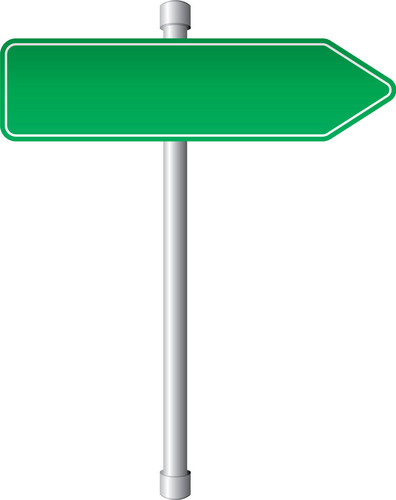 Road Direction Sign Isolated On White Background | Jiffy Designs