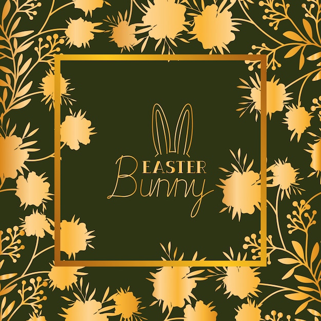 Elegant Floral Frame with 'Brassie Bunny' Calligraphic Text | Jiffy Designs