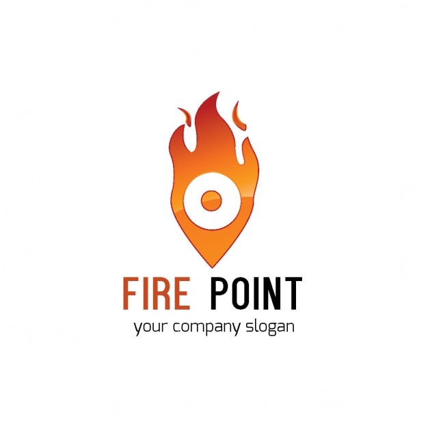 Fiery Location Icon with Company Slogan and Branding | Jiffy Designs