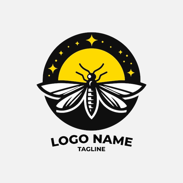Radiant Moth Emblem with Starry Night Sky | Jiffy Designs