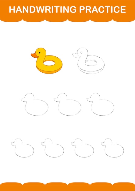 Engaging Duck-Themed Handwriting Practice Worksheet | Jiffy Designs