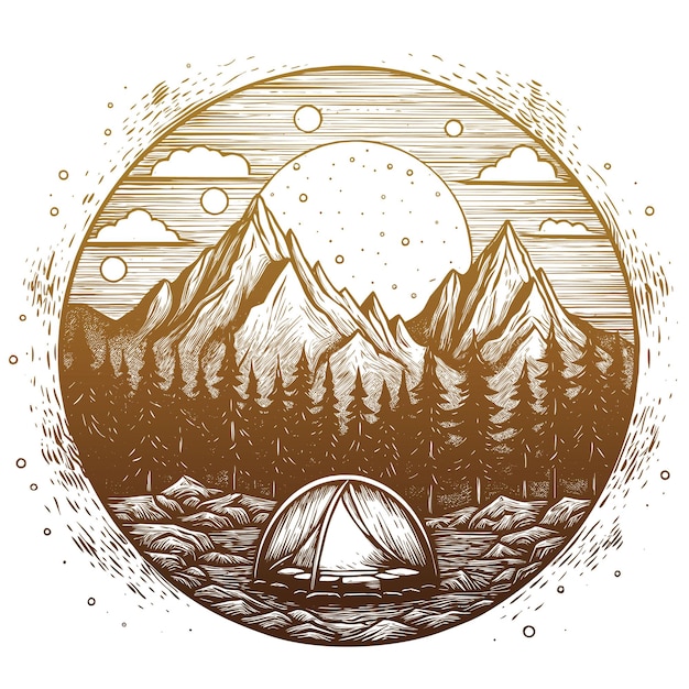 Serene Mountain Camping Under the Starry Night Sky | Jiffy Designs