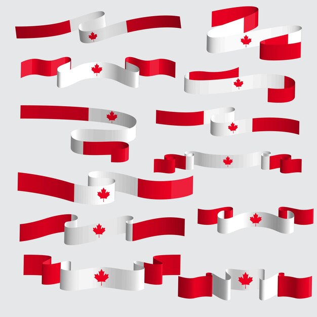Vibrant Canadian Flags Floating in the Air | Jiffy Designs