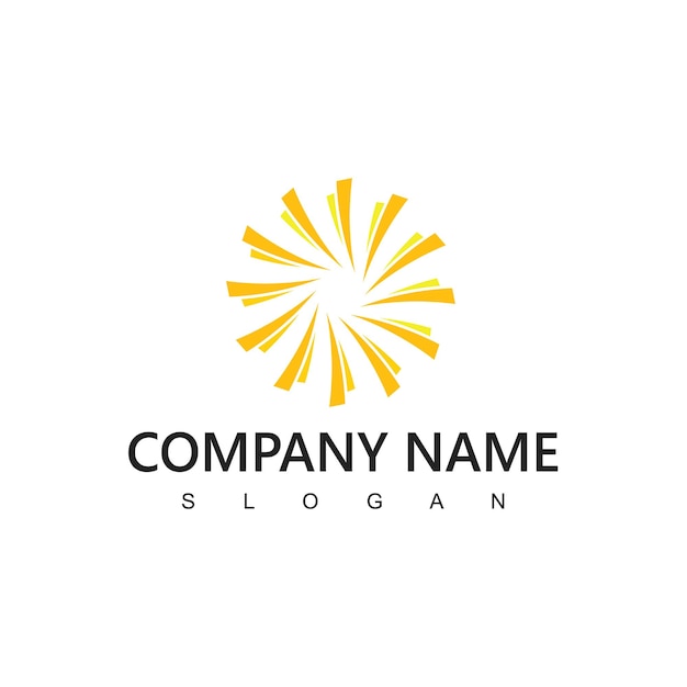 Radiant Sun-Inspired Emblem with Sleek Typography | Jiffy Designs
