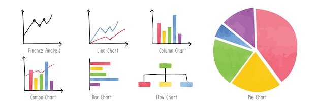 Vibrant Data Visualization Infographics with Diverse Chart Types ...