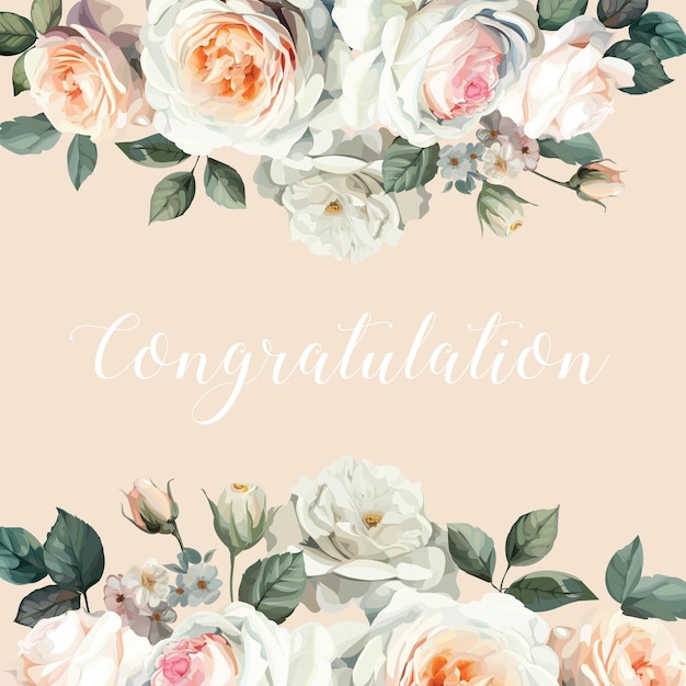 Elegant Floral Arrangement with Congratulatory Text | Jiffy Designs