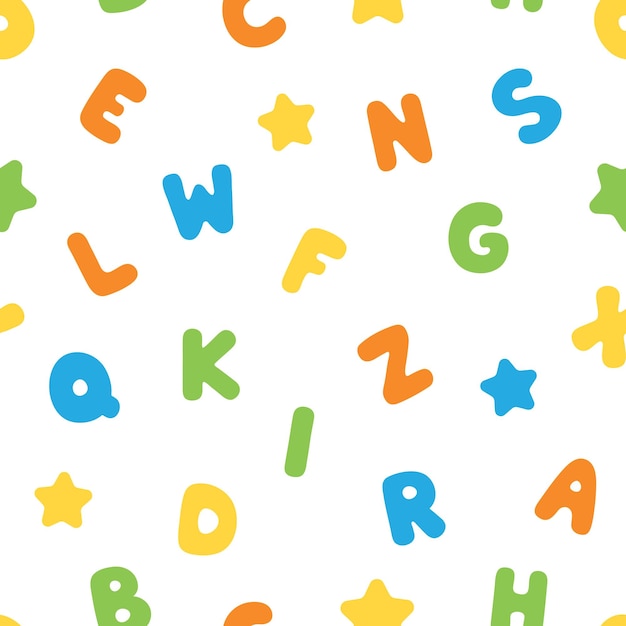 Vibrant Alphabet Soup: Playful Letters and Starry Accents | Jiffy Designs