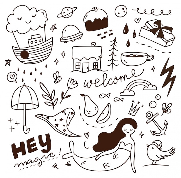 Whimsical Doodle Art with Playful Elements | Jiffy Designs