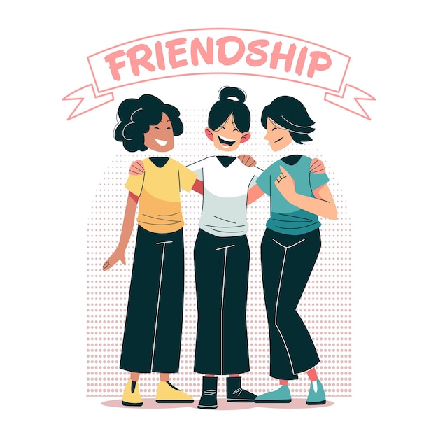 Vibrant Trio of Friends Celebrating Their Bond | Jiffy Designs