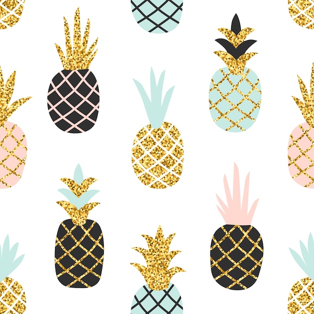 Vibrant Pineapple Collection with Sparkling Glitter Accents | Jiffy Designs