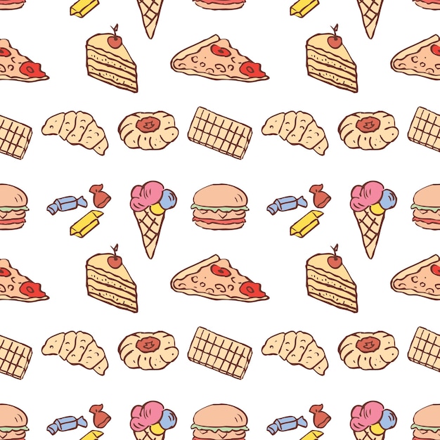 Delectable Desserts and Savory Snacks: A Mouthwatering Pattern | Jiffy ...