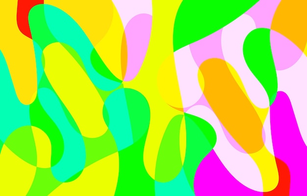 Vibrant Abstract Shapes in Playful Neon Colors | Jiffy Designs