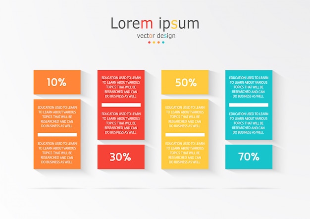 Vibrant Infographic with Percentage Breakdown and Informative Text ...