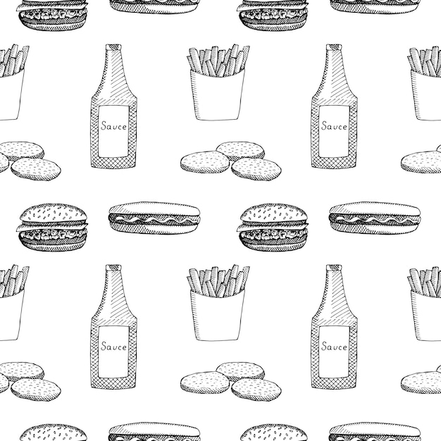 Delectable Diner-Inspired Graphic Collection: Burgers, Fries, and ...