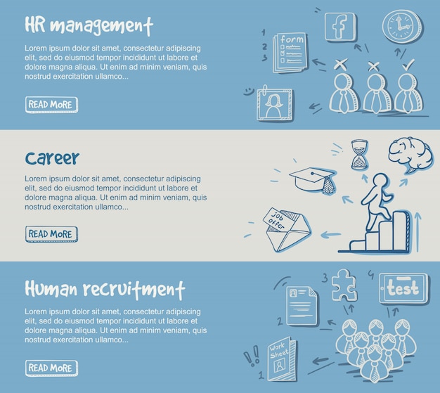 Diverse HR Management Icons and Symbols in Minimalist Style | Jiffy Designs