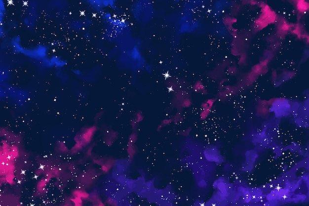 Starry Night Sky with Vibrant Cosmic Nebula | Jiffy Designs